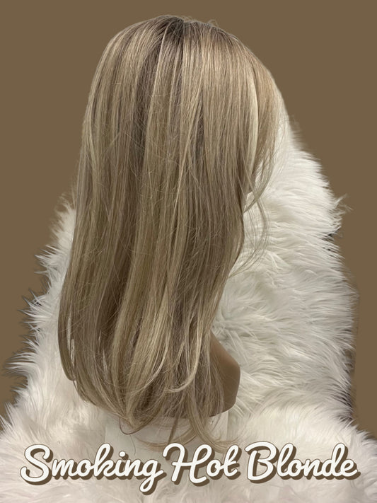 18 Inch Straight Topper LACE FRONT - 40% OFF THIS PRICE NO CODE NEEDED - FINAL SALE